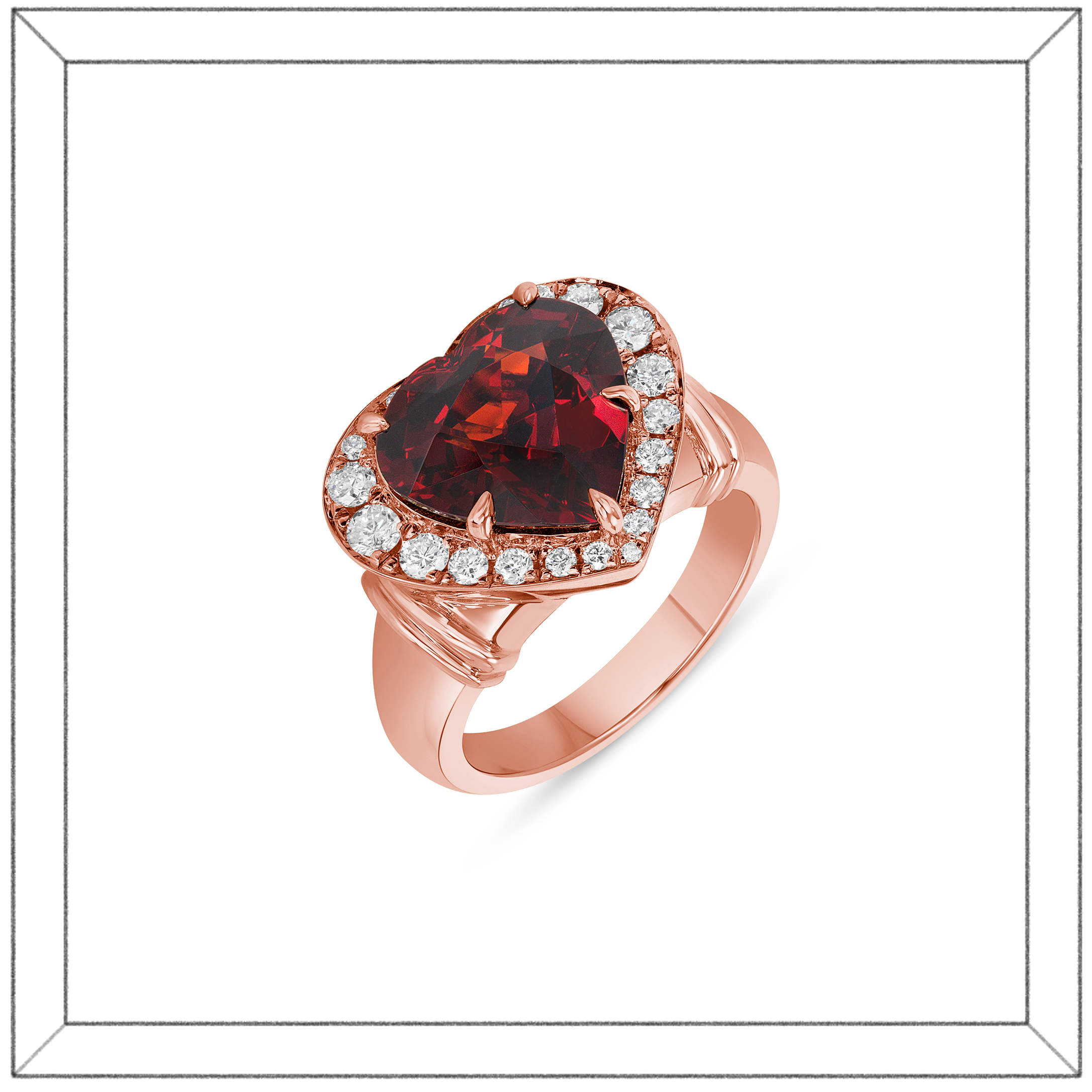 Tesoro Ring, Garnet