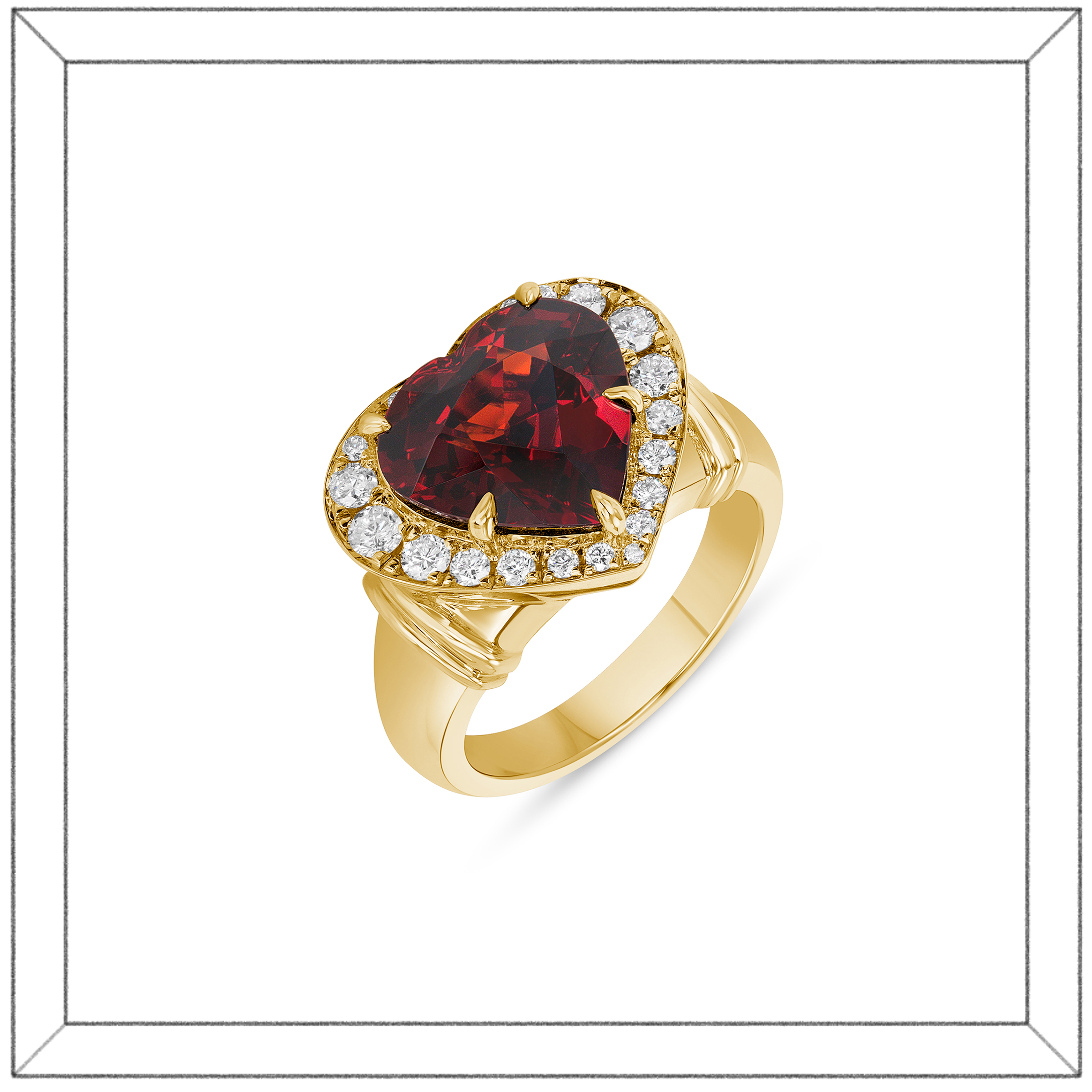 Tesoro Ring, Garnet