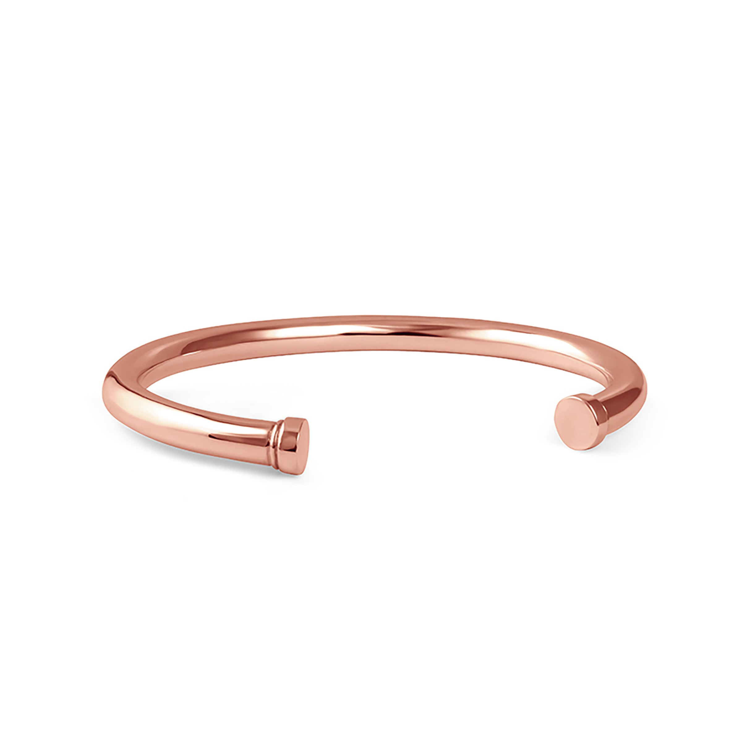 Doric cuff, thin rose-gold cuff bracelet