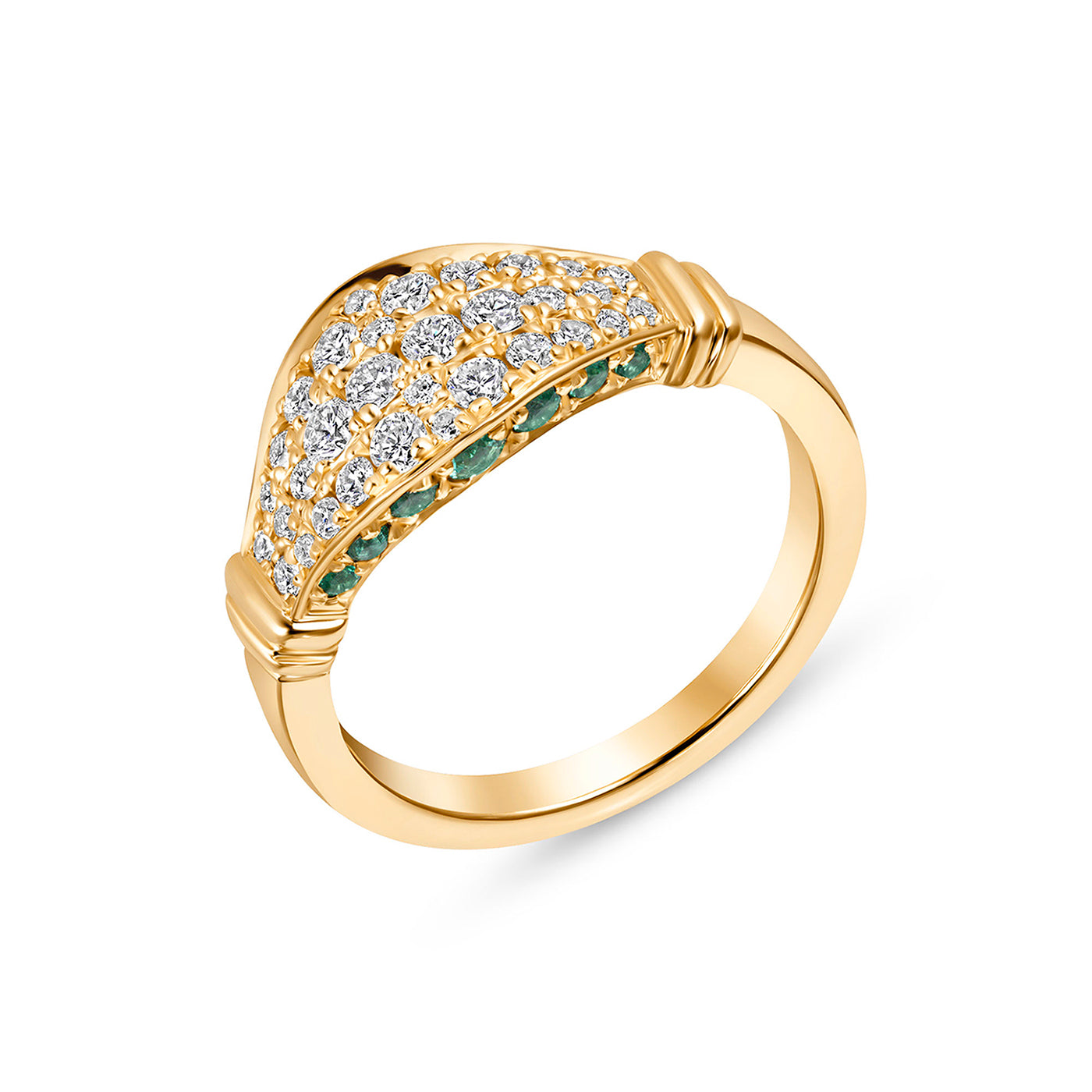 Maia Emerald Pave' Ring